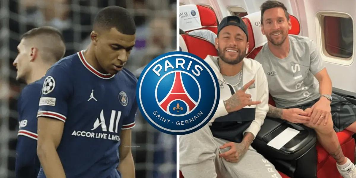 Tras el gran partido del PSG ante Clermont, Messi y Neymar decidieron excluir a Mbappé en los festejos.