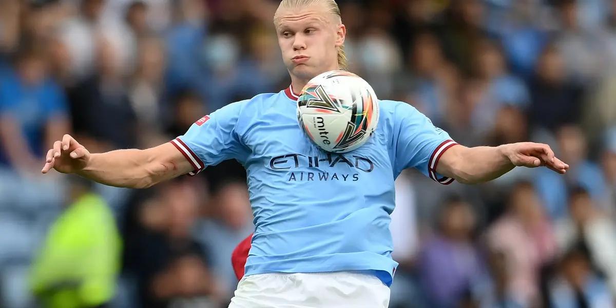 Tras el lio de Ederson que supuso el gol del Real Madrid, Haaland estaba tocado