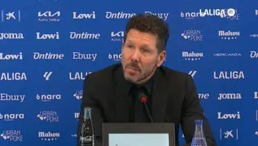 Tras el penalti fallado por Griezmann, el entrenador del Leganés se dirigió al banquillo rojiblanco