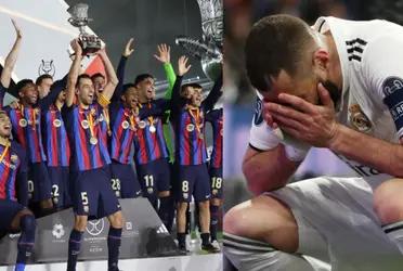 Tras ganarle el título en territorio árabe, se fue con toda conta el equipo merengue.