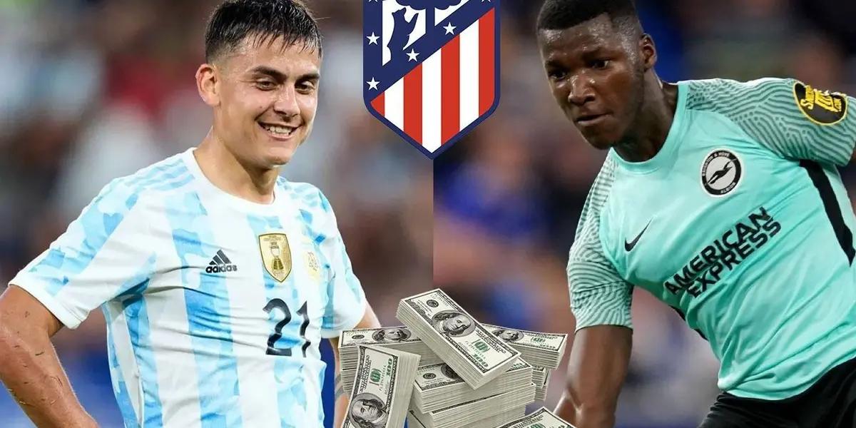 Tras la negativa de Paulo Dybala de fichar por el Atlético Madrid, el club colchonero prepararía un salario de 2 millones de euros para fichar al delantero ecuatoriano del Brighton Moises Caicedo.