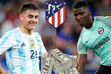 Tras la negativa de Paulo Dybala de fichar por el Atlético Madrid, el club colchonero prepararía un salario de 2 millones de euros para fichar al delantero ecuatoriano del Brighton Moises Caicedo.