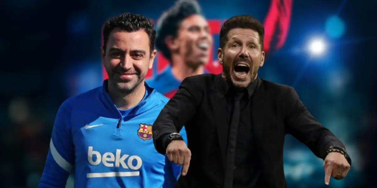 Tras su presentación y debut, el portugués recibió el saludo de un recordado goleador del Culé.