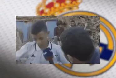 Tras viralizarse un video donde un niño aparece con la camiseta del Real Madrid, la directiva le busca