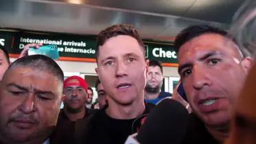 Un aficionado del Zaragoza empezó a perseguir a Ander Herrera por Buenos Aires