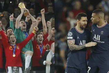 Un campeón del mundo con España jugará en una liga exótica donde tendrá como compañero al máximo enemigo de Mbappé y Messi.