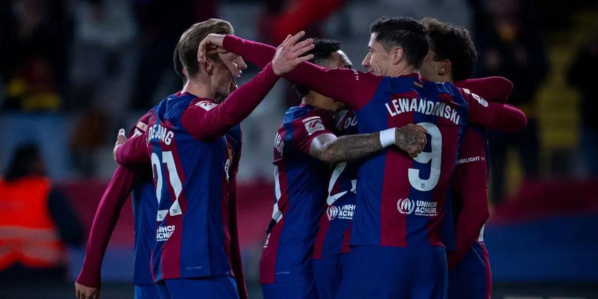 Un jugador del FC Barcelona no se encuentra en la cancha, en el partido contra el Atlético de Madrid