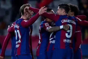 Un jugador del FC Barcelona no se encuentra en la cancha, en el partido contra el Atlético de Madrid