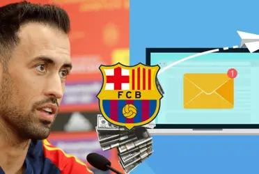 Un jugador que supuestamente venía a reemplazar a Busquets, terminó echado del club por mail.