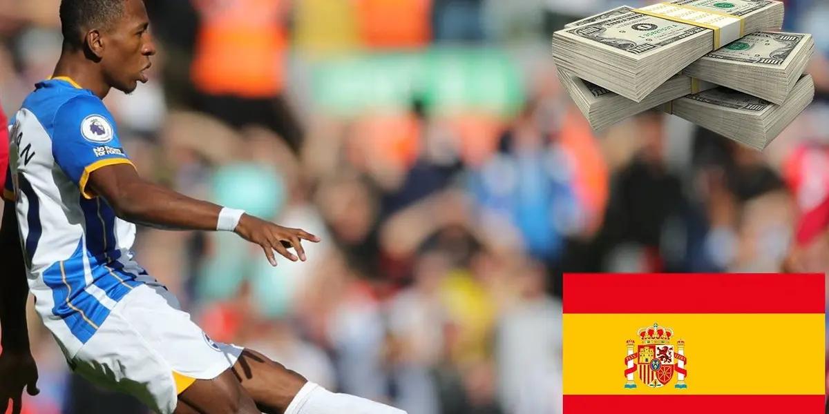 Un de los animadores del Torneo de la Primera División de España tiene en carpeta al internacional ecuatoriano del Brighton.