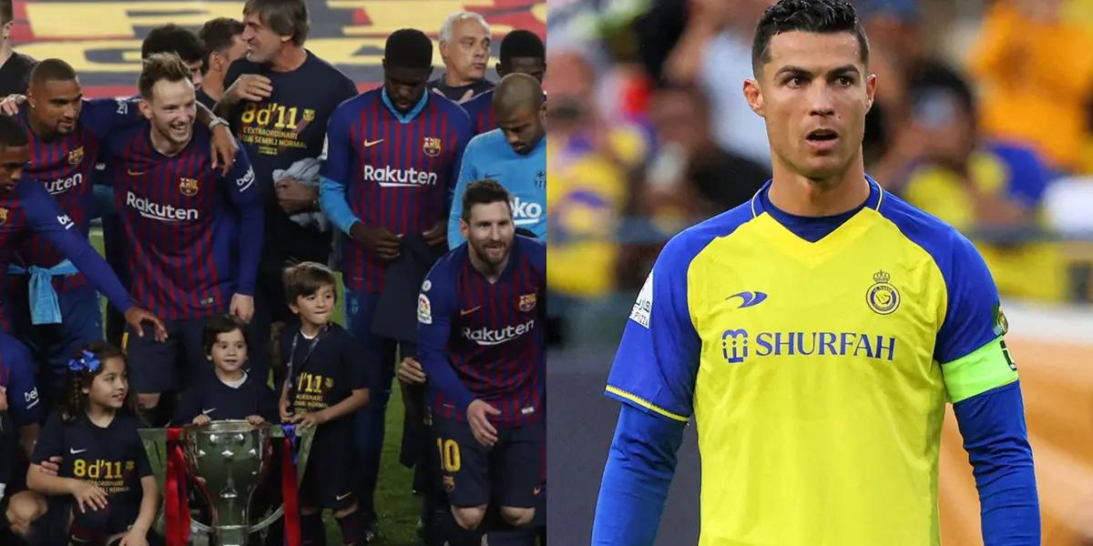 Un reconocido jugador que paso por FC Barcelona estuvo con Crisiano Ronaldo con el que podría llegar a jugar en su actual equipo