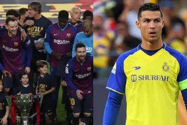 Un reconocido jugador que paso por FC Barcelona estuvo con Crisiano Ronaldo con el que podría llegar a jugar en su actual equipo