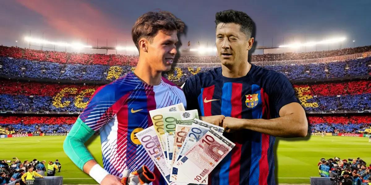 Una diferencia abismal entre los salarios de Robert Lewandowski y Diego Kochen en el FC Barcelona