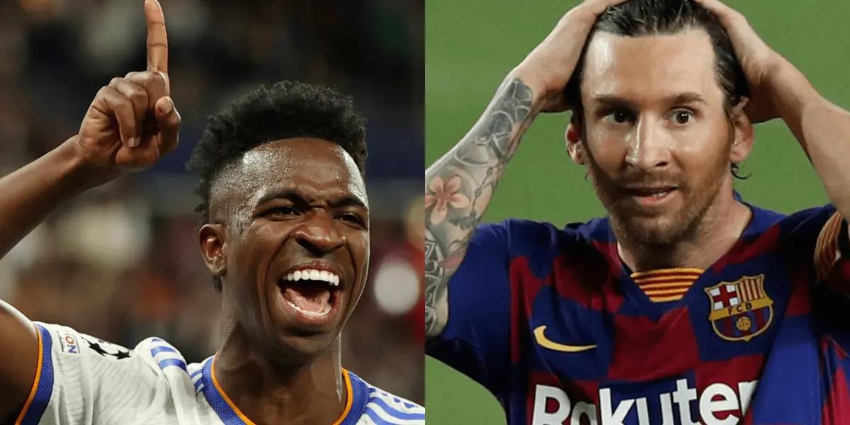 Una estadística dejaría en claro que Vinicius puede ser más grande que Messi.