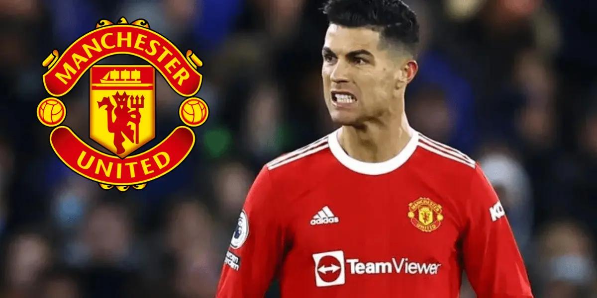 Una foto subida en redes sociales muestra el conocido descontento de CR7 en el club inglés.