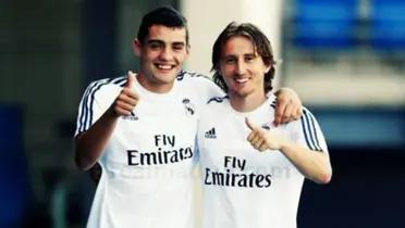 Una fotografía de cuatro de los jugadores del partido de Champions en los vestuarios está causando revuelo en redes