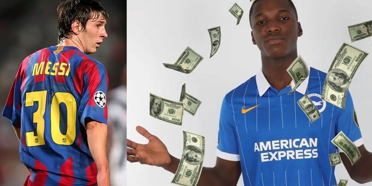 Una de las figuras destacadas de la campaña del conjunto blanquizazul fue el ecuatoriano Moisés Caicedo. Comparado con los inicios de “La Pulga”, desde LaLiga hay millones que disponer para su llegada a un grande.