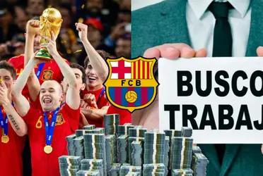 Una de las máximas glorias de FC Barcelona quedó libre y hoy busca un nuevo destino para el final de su carrera