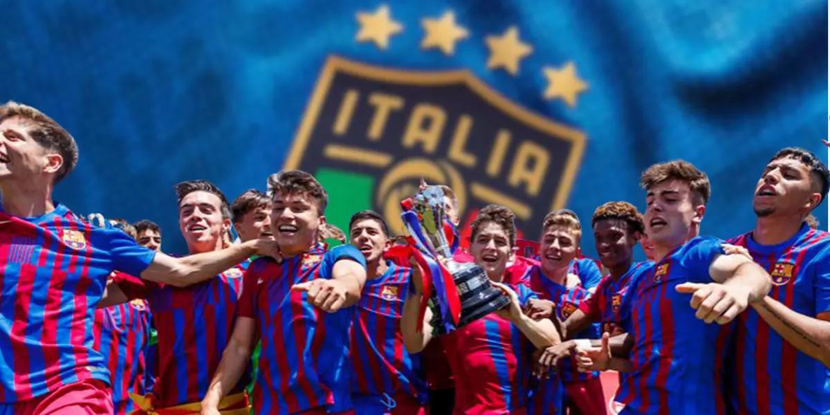 Una de las máximas promesas de la cantera de FC Barcelona prefirió representar a la Selección de Italia y no a la de Argentina