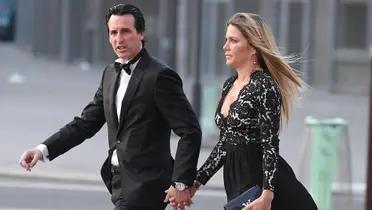 Unai Emery y su esposa Luisa Fernández / Foto: Marca