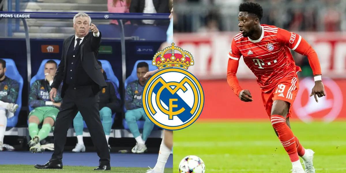 Uno de los jugadores que Carlo Ancelotti quiere botar hoy es el principal impedimento para que no llegue Alphonso Davies