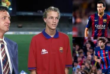 Varios han sido los casos de padre e hijo jugando para el Barcelona, pero con una llamativa estadística.