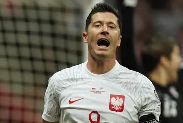 Vaya doblete del delantero del FC Barcelona en la importante victoria de Polonia ante Islas Feroe