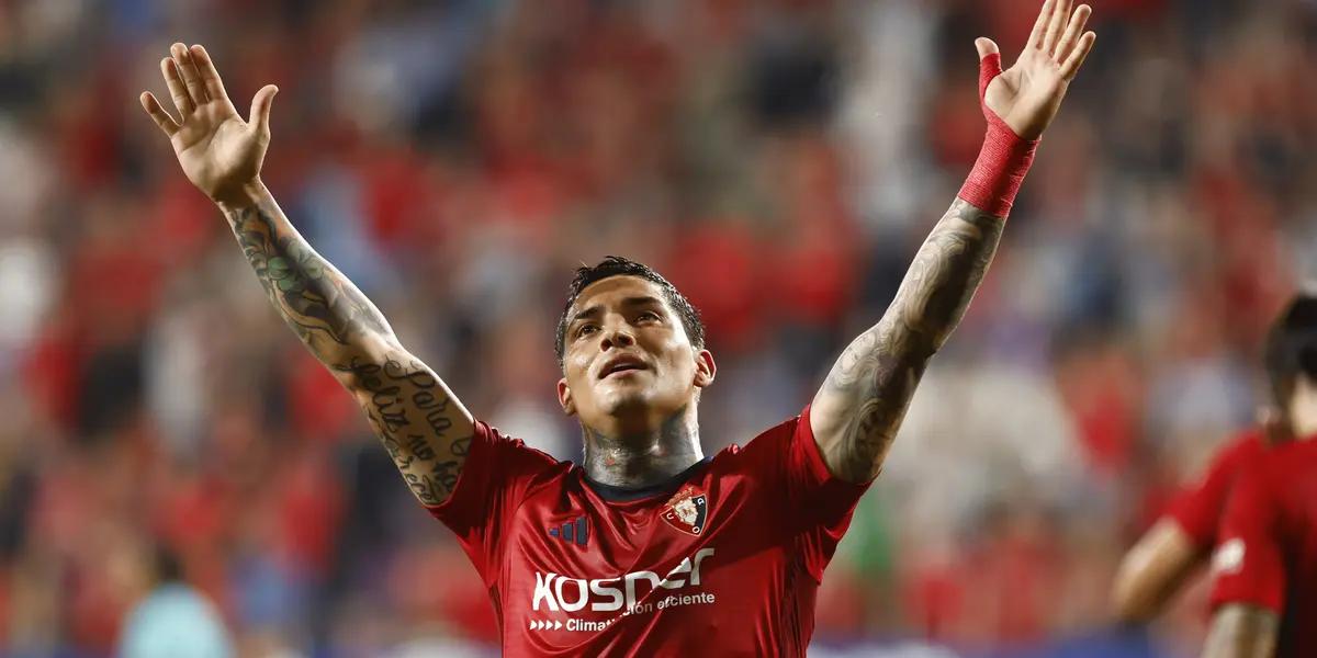 ¡Vaya remate de zurda! El argentino Chimy Ávila puso el 1 a 1 parcial entre Osasuna y FC Barcelona