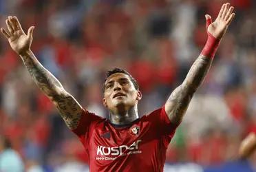 ¡Vaya remate de zurda! El argentino Chimy Ávila puso el 1 a 1 parcial entre Osasuna y FC Barcelona