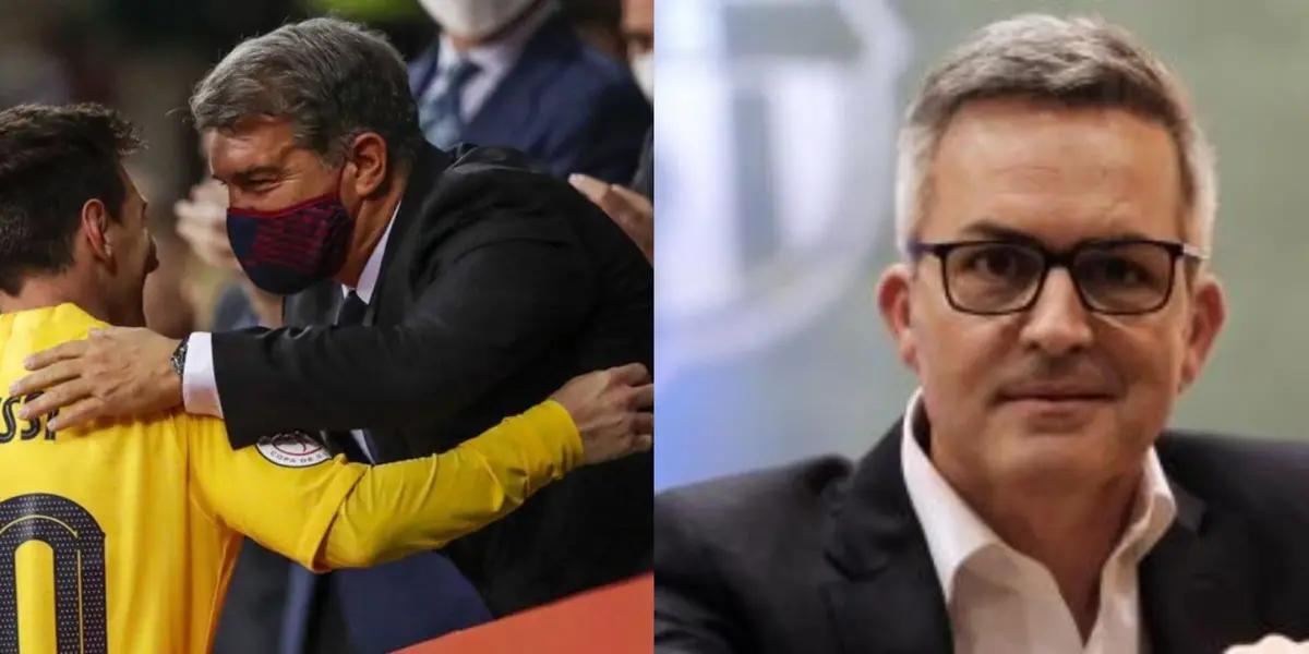 Victor Font, ex candidato a presidente del Barcelona, criticó con dureza a Joan Laporta sobre todo por la renovación de Lionel Messi en el club culé.