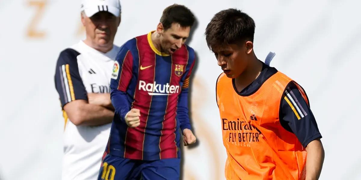 (VIDEO) A lo Messi, nueva jugada mágica de Güler para que Ancelotti lo haga jugar