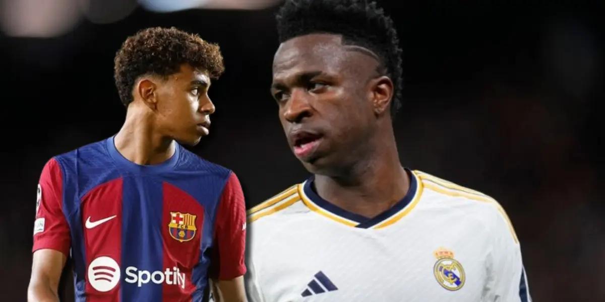 (VIDEO) Así fue el frío encuentro de Yamal con Vinicius, la rivalidad se sintió