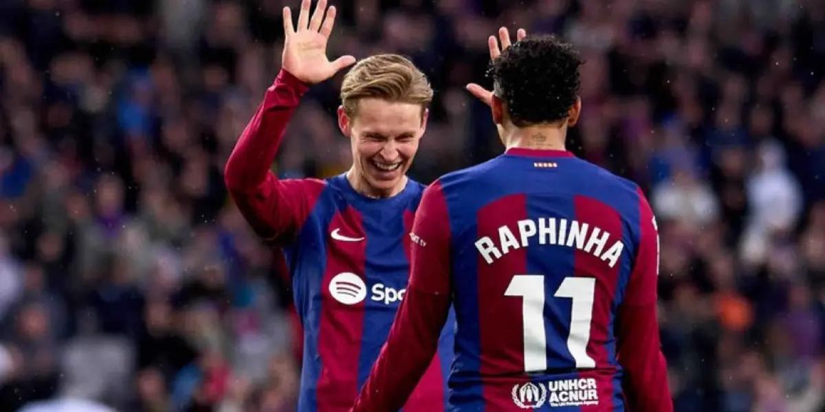 (Video) Barça se luce ante Getafe y De Jong anota el tercero en Montjuic