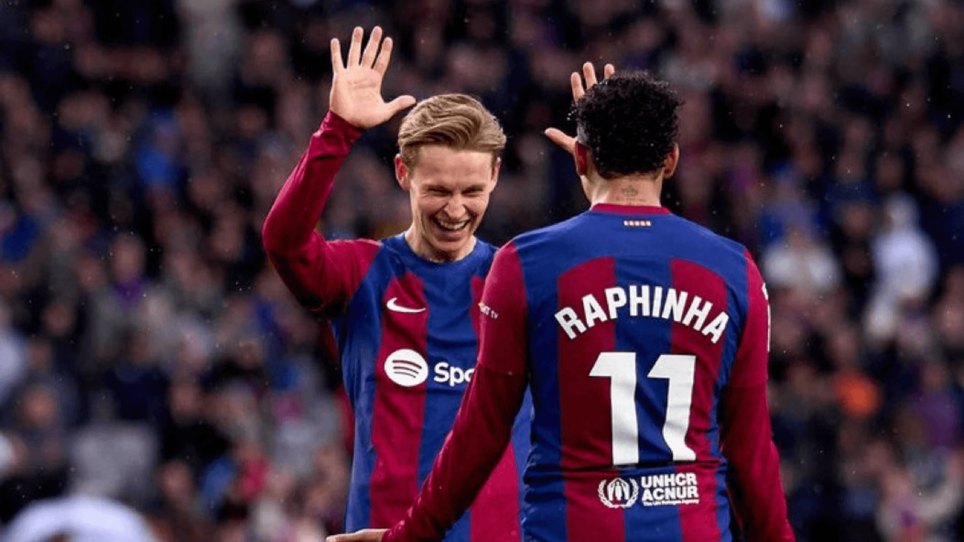 (Video) Barça se luce ante Getafe y De Jong anota el tercero en Montjuic