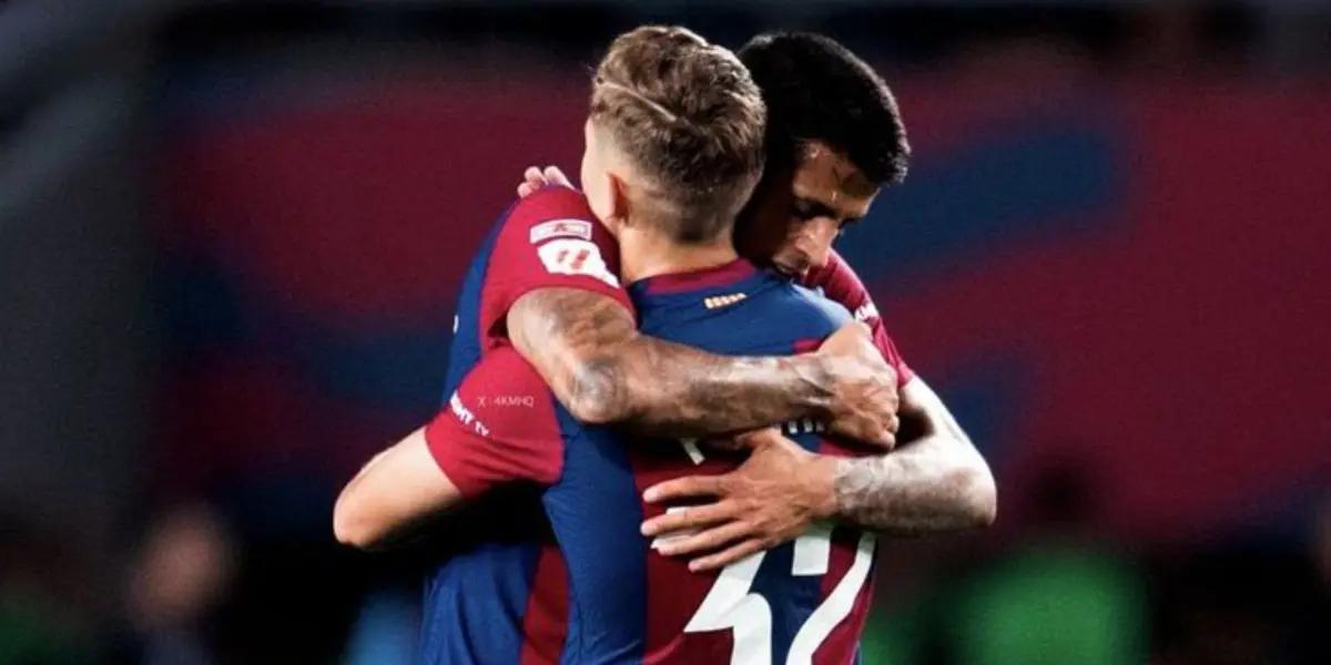 (VIDEO) Barça toda una tromba, aplastan a Napoli con goles de Fermín y Cancelo