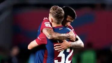 (VIDEO) Barça toda una tromba, aplastan a Napoli con goles de Fermín y Cancelo