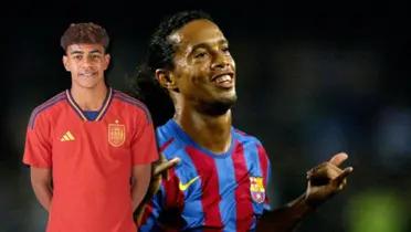 (VIDEO) Como a Ronaldinho, así despidió todo el Bernabéu a Yamal ante Brasil