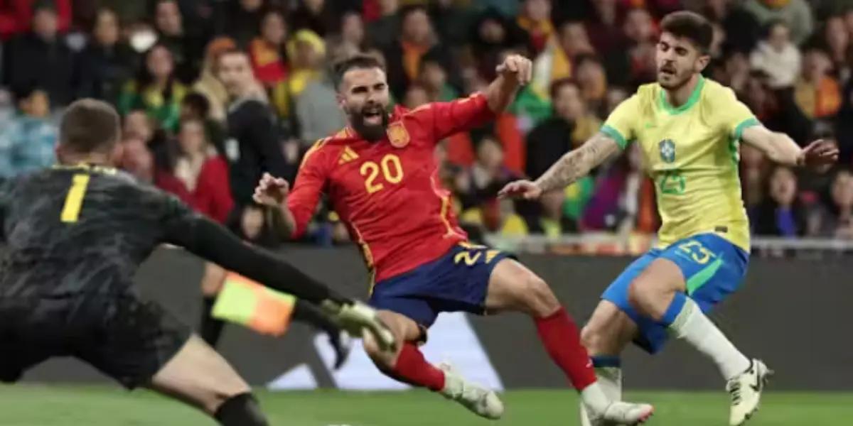 (VIDEO) De héroe a villano, Brasil empató a España al último gracias a Carvajal