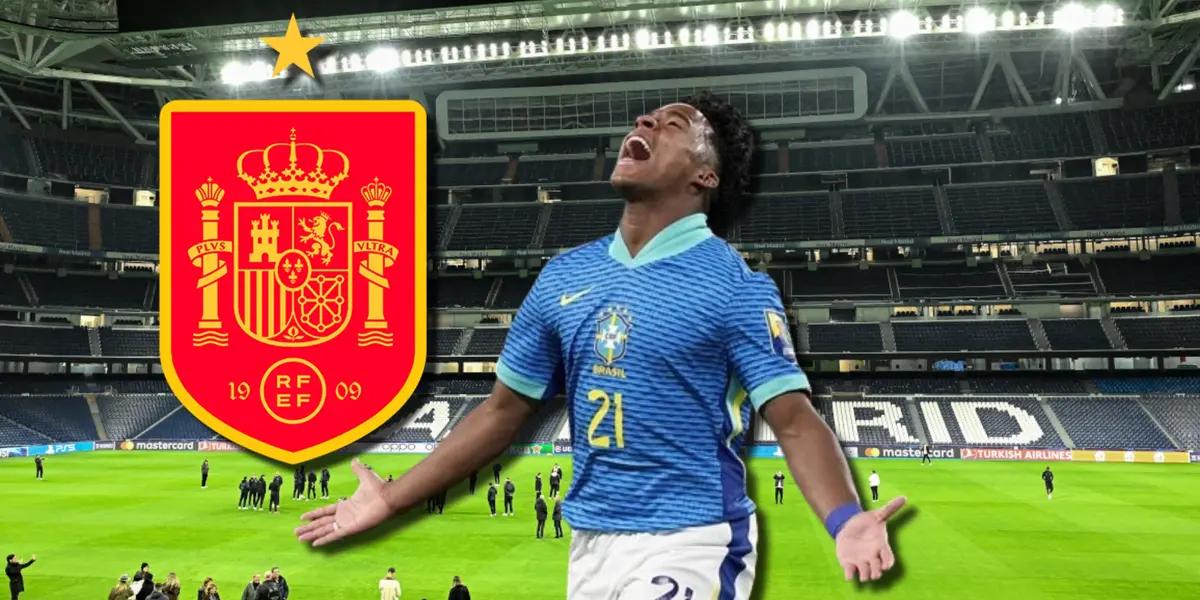 (VIDEO) Endrick ya celebró en el Bernabéu su 1er gol y Brasil empató a España