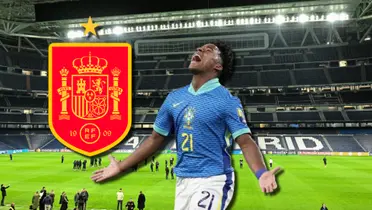 (VIDEO) Endrick ya celebró en el Bernabéu su 1er gol y Brasil empató a España