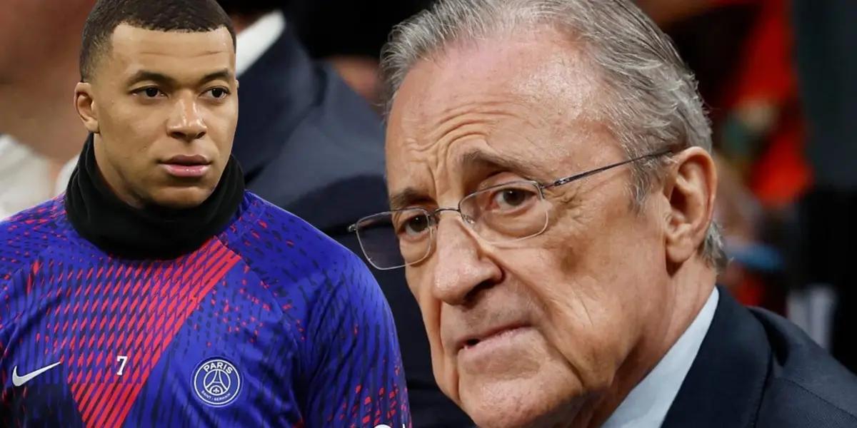 (VIDEO) La irónica respuesta de Florentino al ser consultado por Mbappé