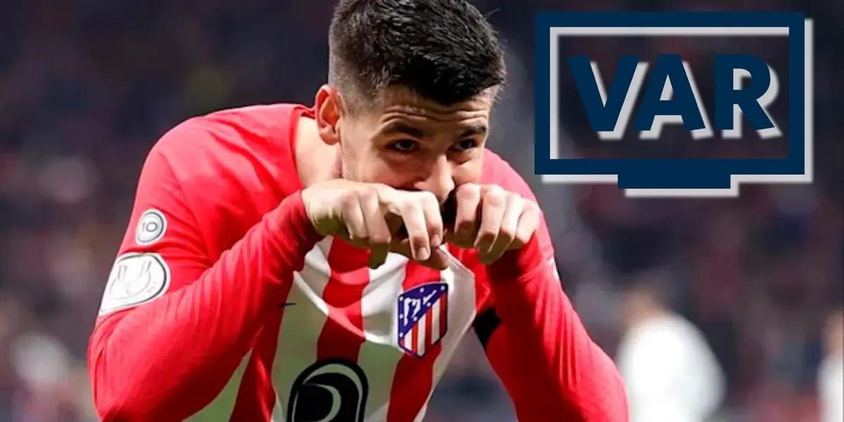 (VIDEO) Morata sumó su tanto 13 en Atleti gracias al VAR y amargó al Granada