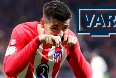(VIDEO) Morata sumó su tanto 13 en Atleti gracias al VAR y amargó al Granada