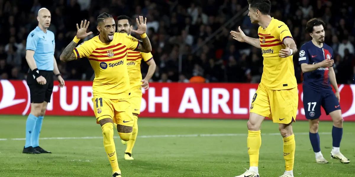 (VIDEO) Para bajarle los humos a Demelé, Barça empató al PSG gracias a Raphinha