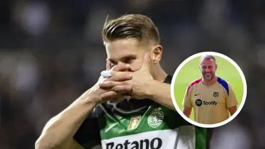 Viktor Gyökeres - Hansi Flick (Foto: X)