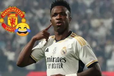 Vinicius celebrando un gol con el Real Madrid