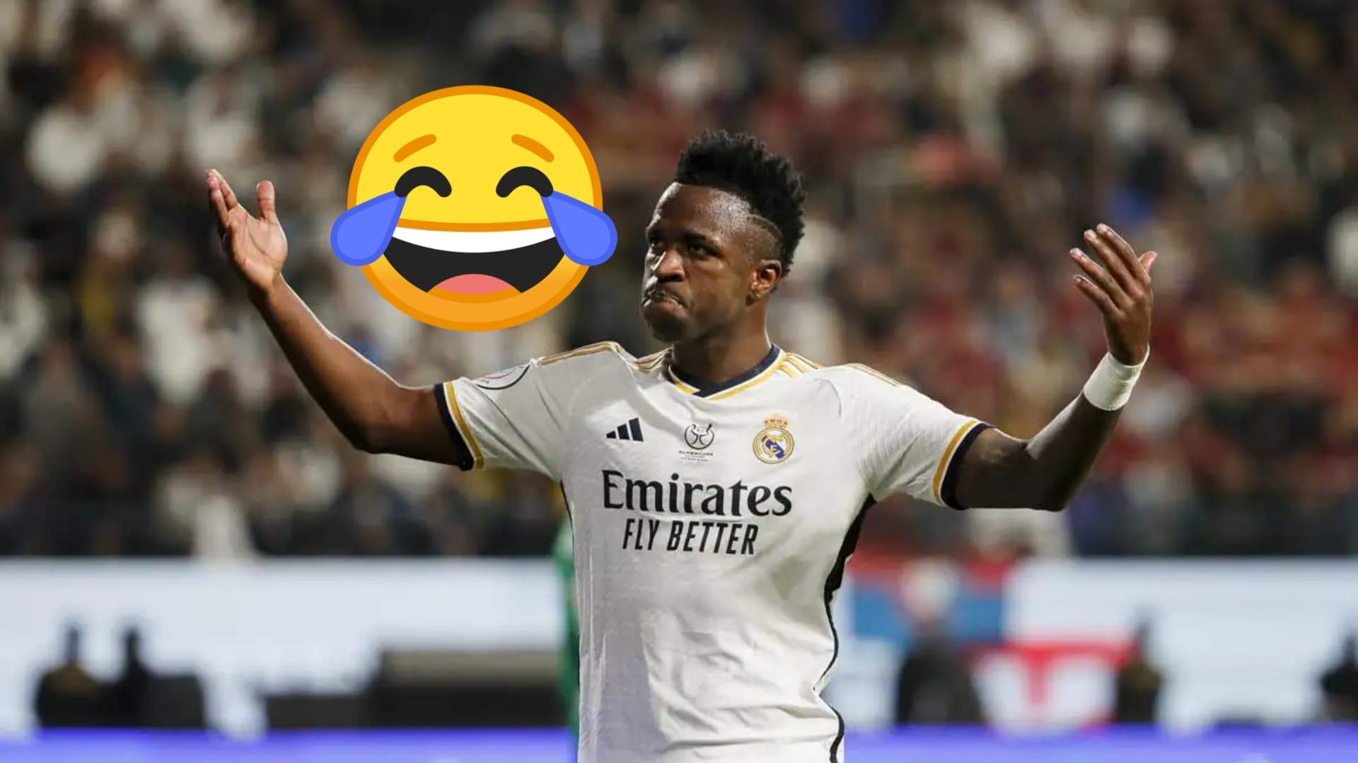 Vinicius en el partido de ayer