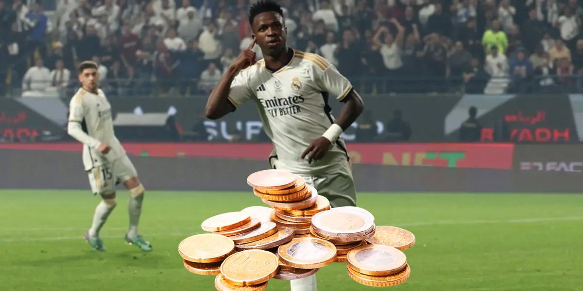 Vinicius es la gran figura, todos los jugadores del Madrid que ganan más dinero