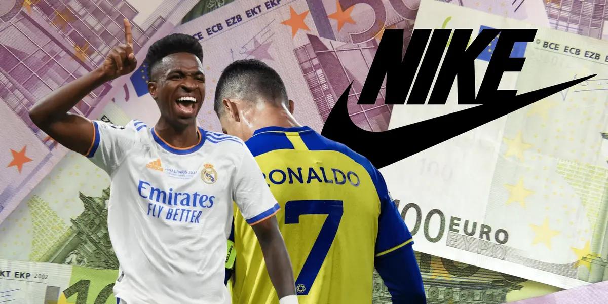 Vinicius está próximo a rubricar un millonario acuerdo con Puma pero Cristiano Ronaldo corre riesgo de perder a Nike por un descuido