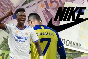 Vinicius está próximo a rubricar un millonario acuerdo con Puma pero Cristiano Ronaldo corre riesgo de perder a Nike por un descuido